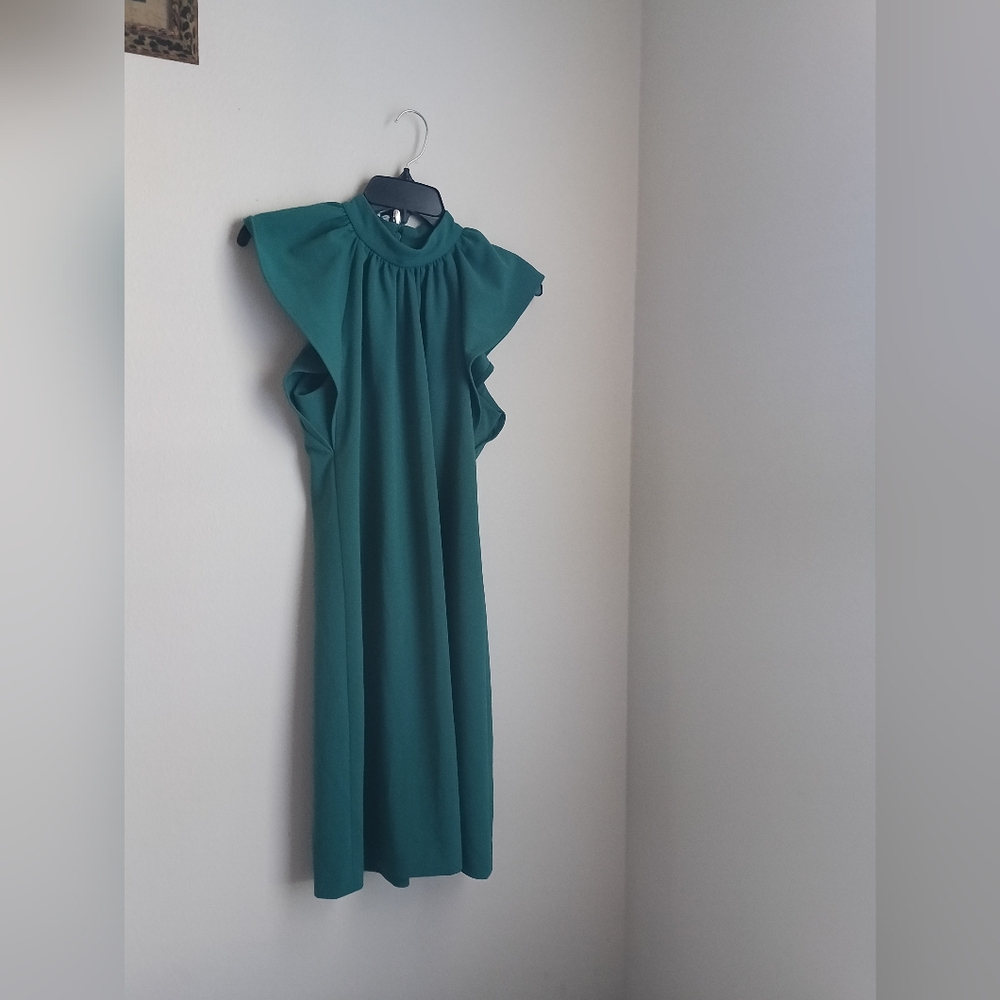 Calvin Klein Dress Women 6 Green Midi Elegant Versatile Special Occasion Office